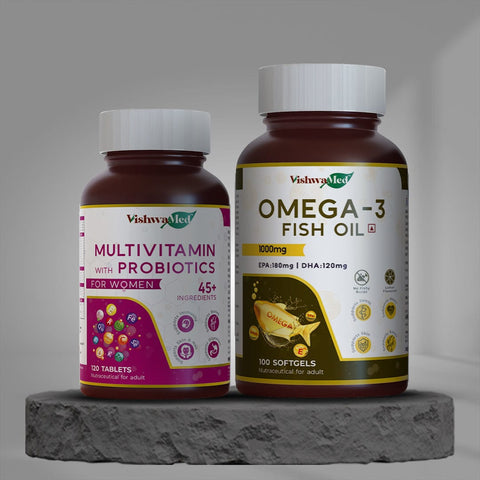 Multivitamin for Women + Omega-3 Fish Oil Combo
